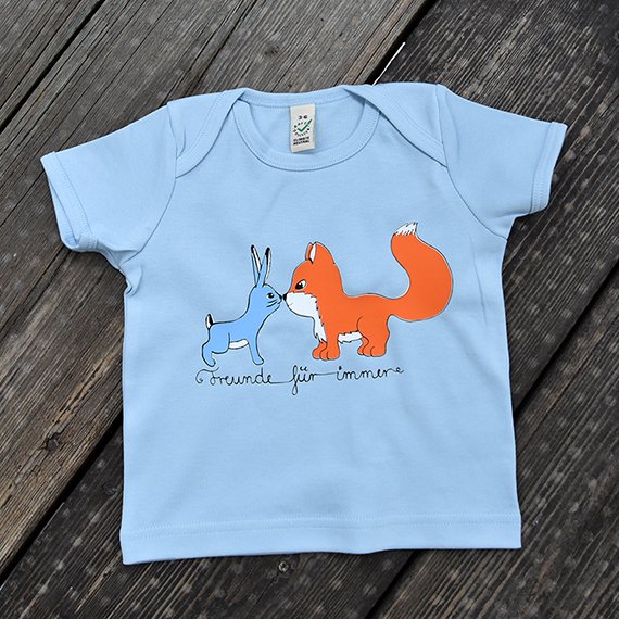Bio Baby Shirt "Freunde für immer"
