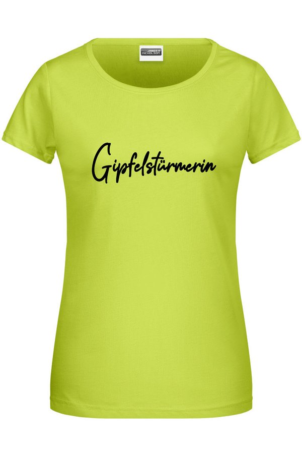 Bio Frauen Shirt "Gipfelstürmerin"